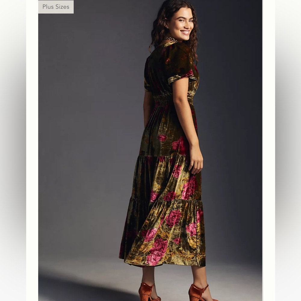 Anthropologie The Somerset Maxi Dress: Velvet Edition